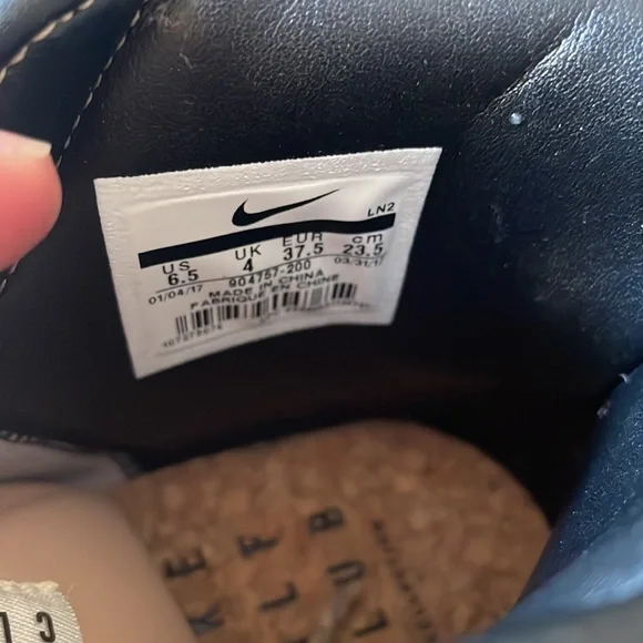 Nike Tan/Cream Golf Club Collection High Top Sneakers Sz 6.5 - Picture 3 of 6